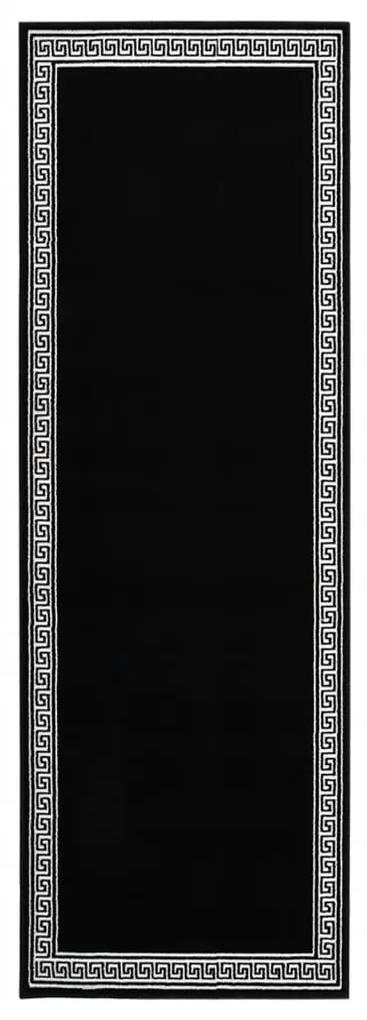 vidaXL Tapijtloper 100x350 cm BCF zwart met motief