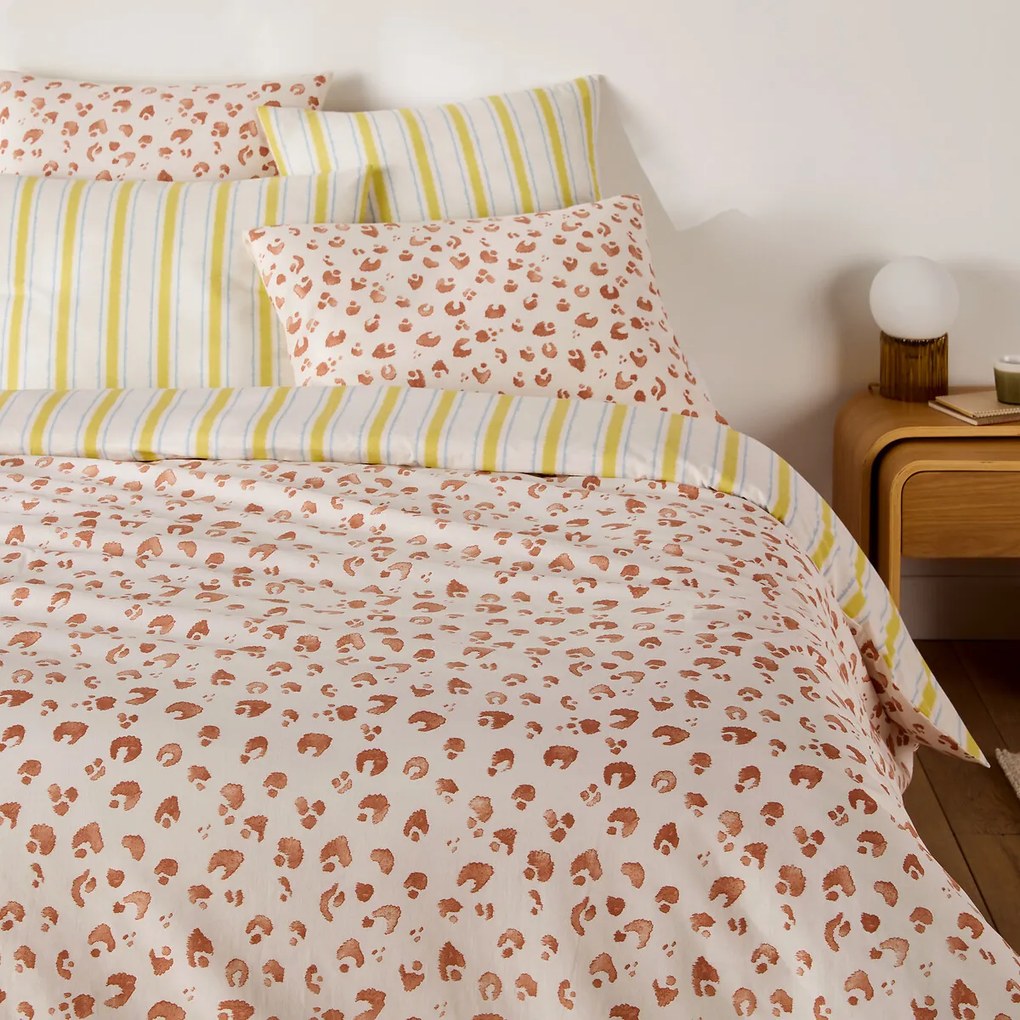 Dekbedovertrek in katoen, luipaardprint, JAVAD