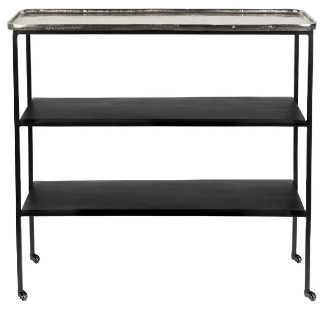 Zuiver Gusto Zilveren Trolley - 80 X 26cm.