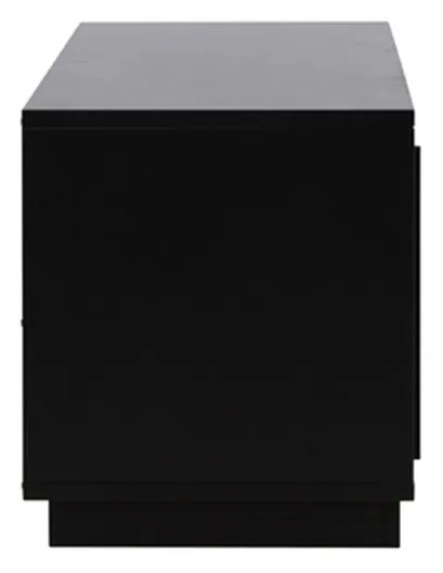 TV Meubel Met Schuifdeur Zwart - 180x40x45cm.