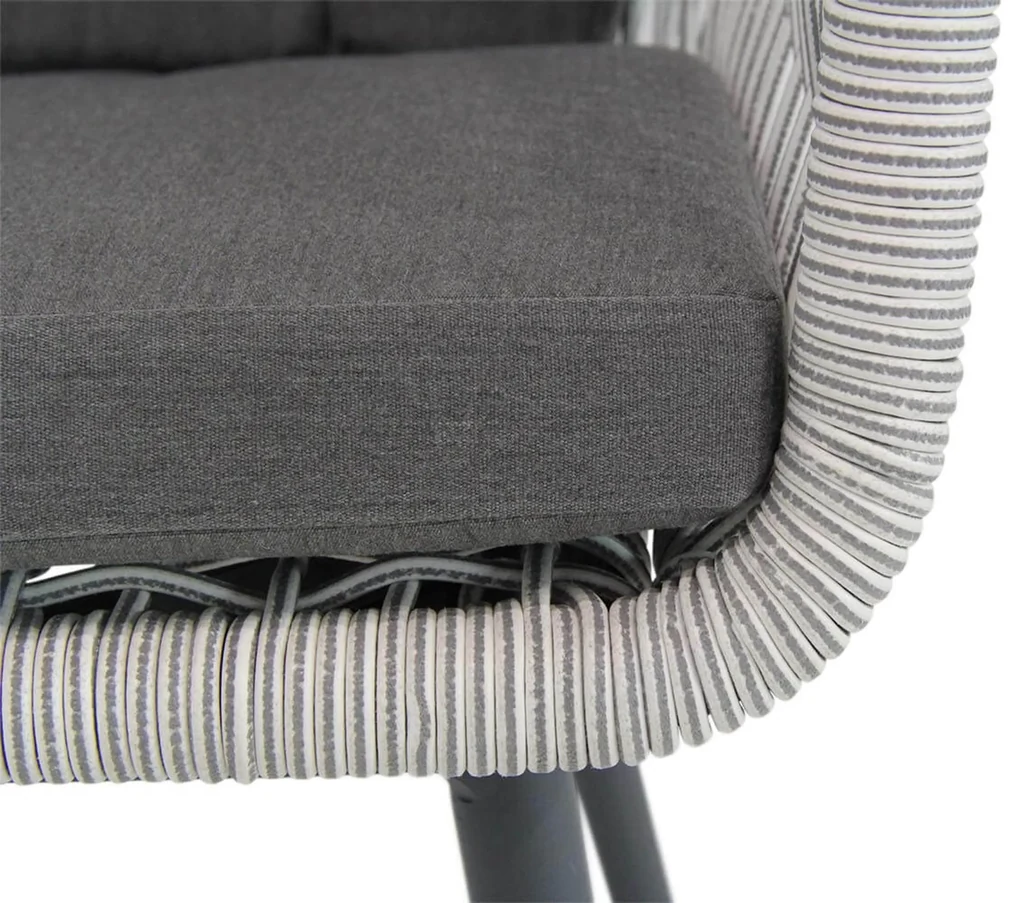 Tuinset Ronde Tuintafel 6 personen 140 cm Rope Wit Lifestyle Garden Furniture Western/Graniet