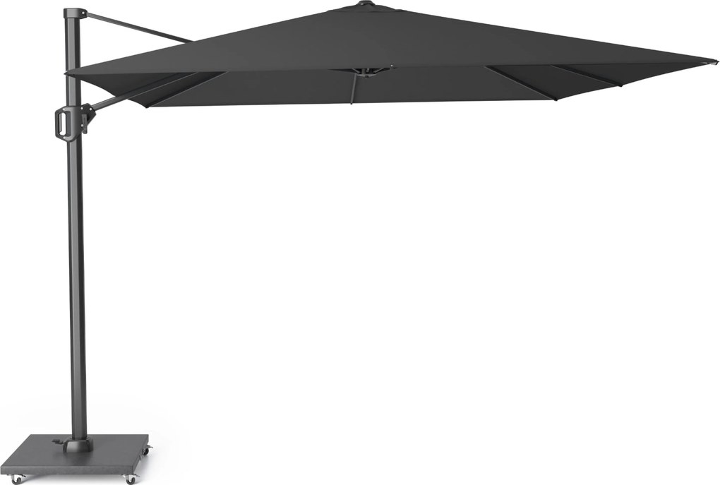 Platinum Challenger zweefparasol 3x3m T1 premium (excl. voet) Faded Black