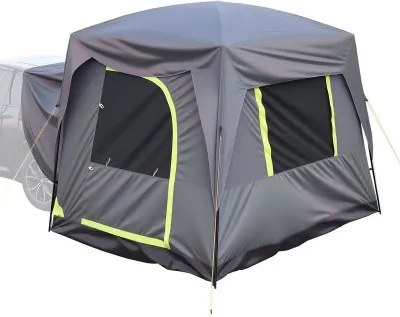 VEVOR SUV Tent Camping Auto Tent (248 x 308 x 230 cm) Waterdicht PU2000 Ruim Dubbellaags Ontwerp voor 5-8 Personen, SUV Kampeertent met Ramen &amp; Gaas Ramen &amp; Regendak &amp; Tas