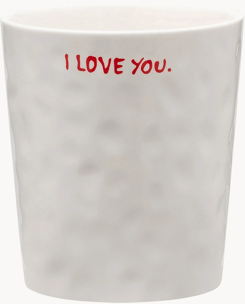 Handgemaakte XL beker I Love You
