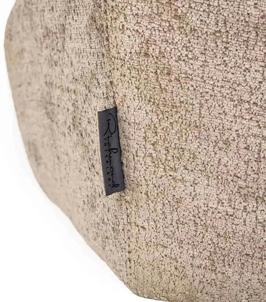 Richmond Interiors Marlon Eetkamerstoel Met Ronde Trompet Voet Taupe Chenille