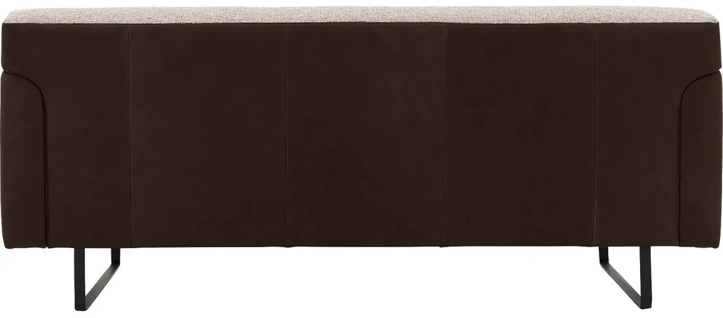Goossens Excellent Bank Montreal bruin, leer, 2-zits, modern design