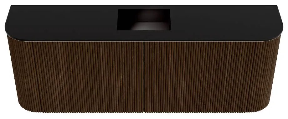 Mondiaz Joya 115cm toiletmeubel ronding links/rechts walnut met wastafel faye midden 1 kraangat urban