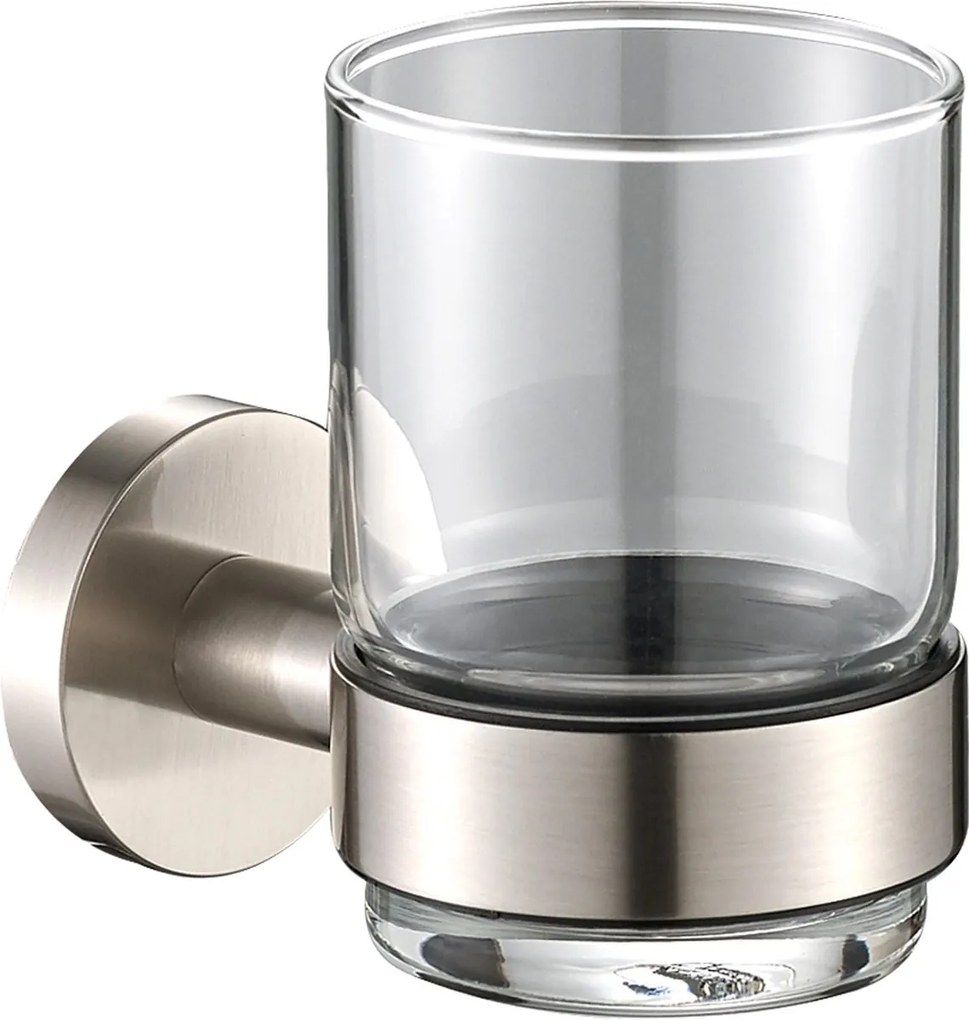 Plieger Vigo glashouder met glas geborsteld chroom