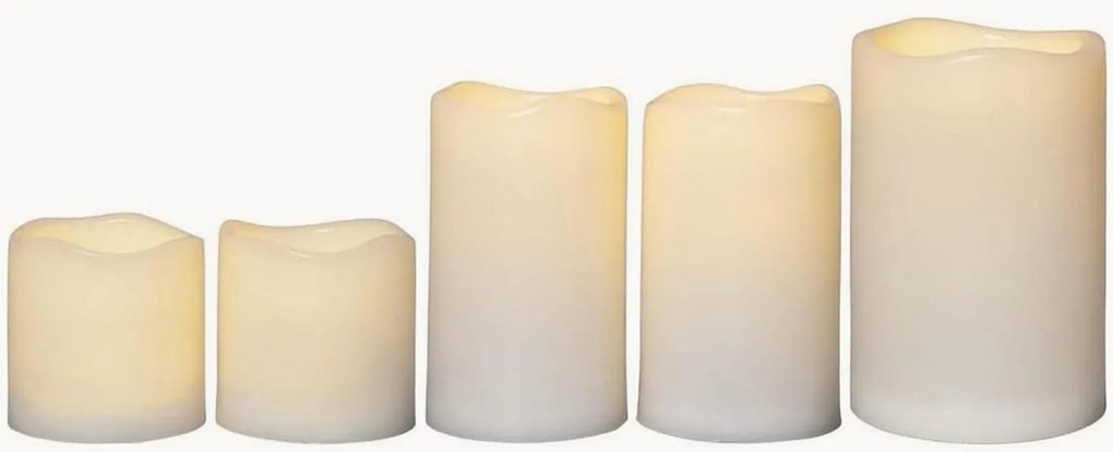 LED-stompkaarsen Paul, 5-delig