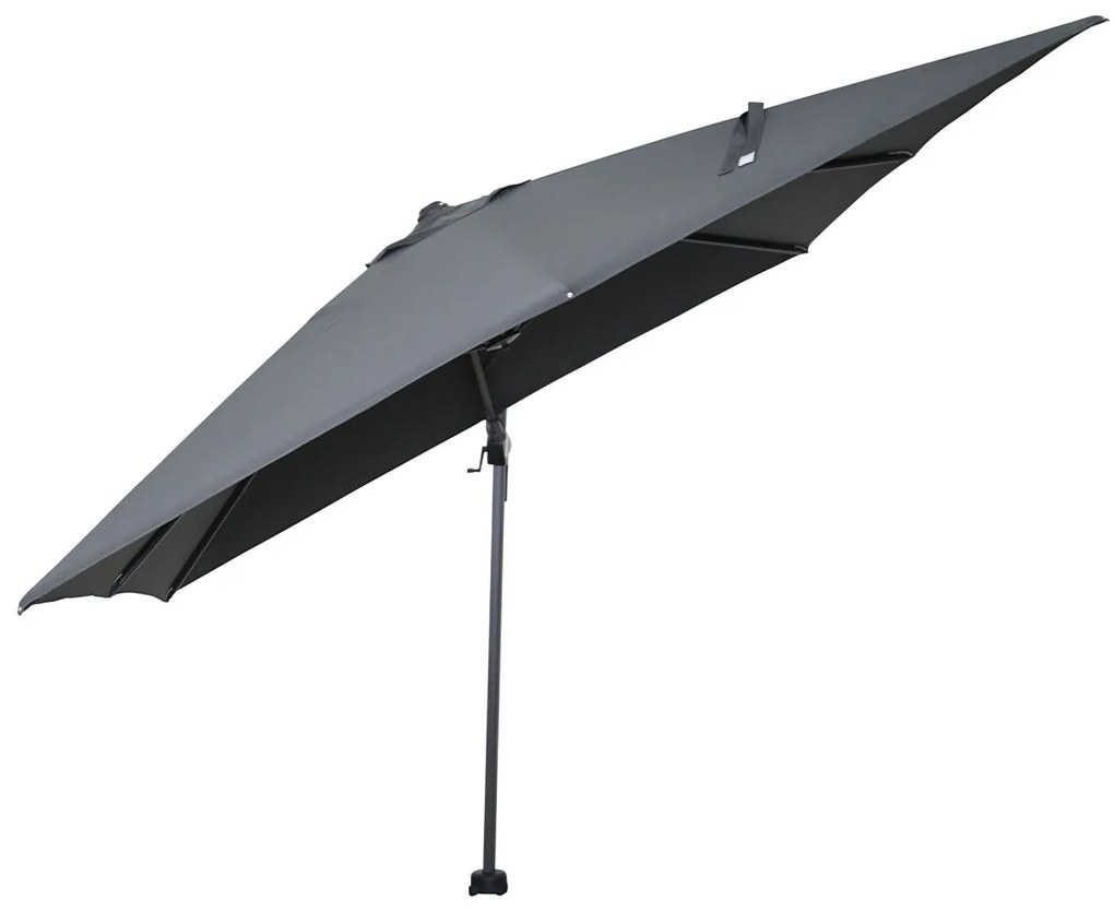Garden Impressions Hawaii zweefparasol 300x300 cm - frame carbon black - doek donker grijs