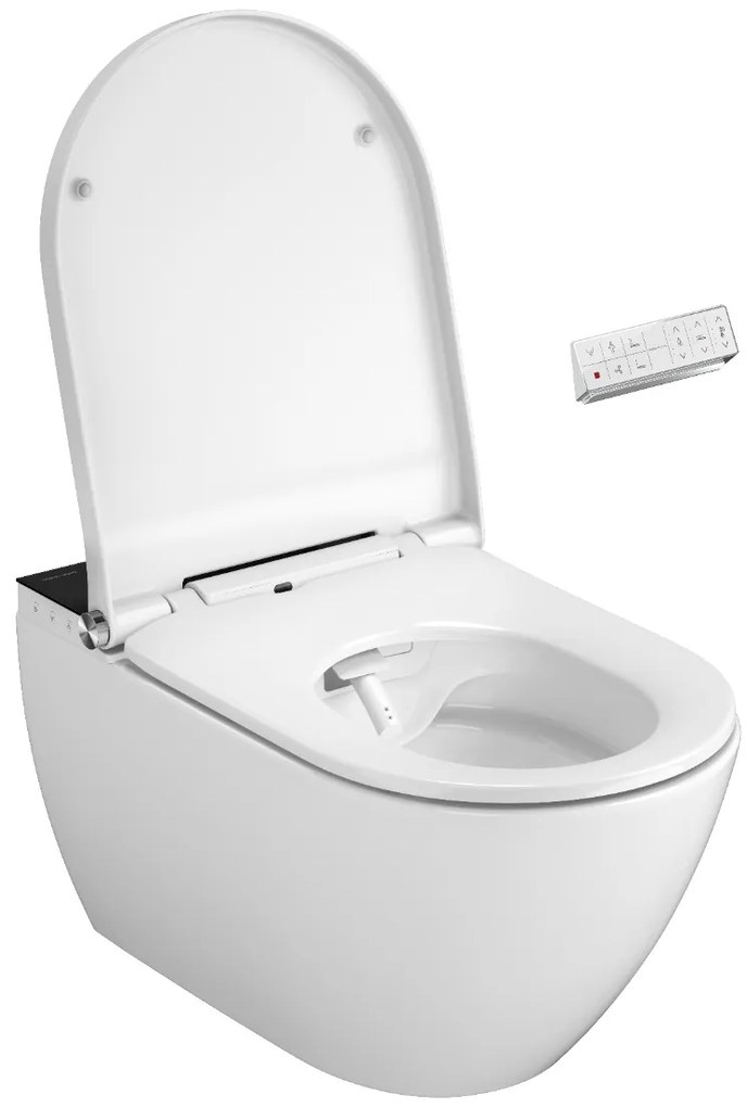 Plazan Genera Ultimate douche wc randloos met softclose zitting zwart