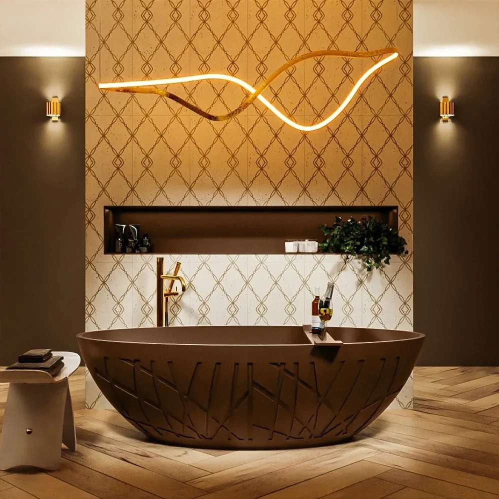 Mondiaz Holm vrijstaand bad 180x85cm kleur rust