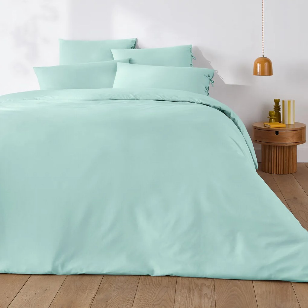 Effen kussensloop te strikken in katoen , Scenario