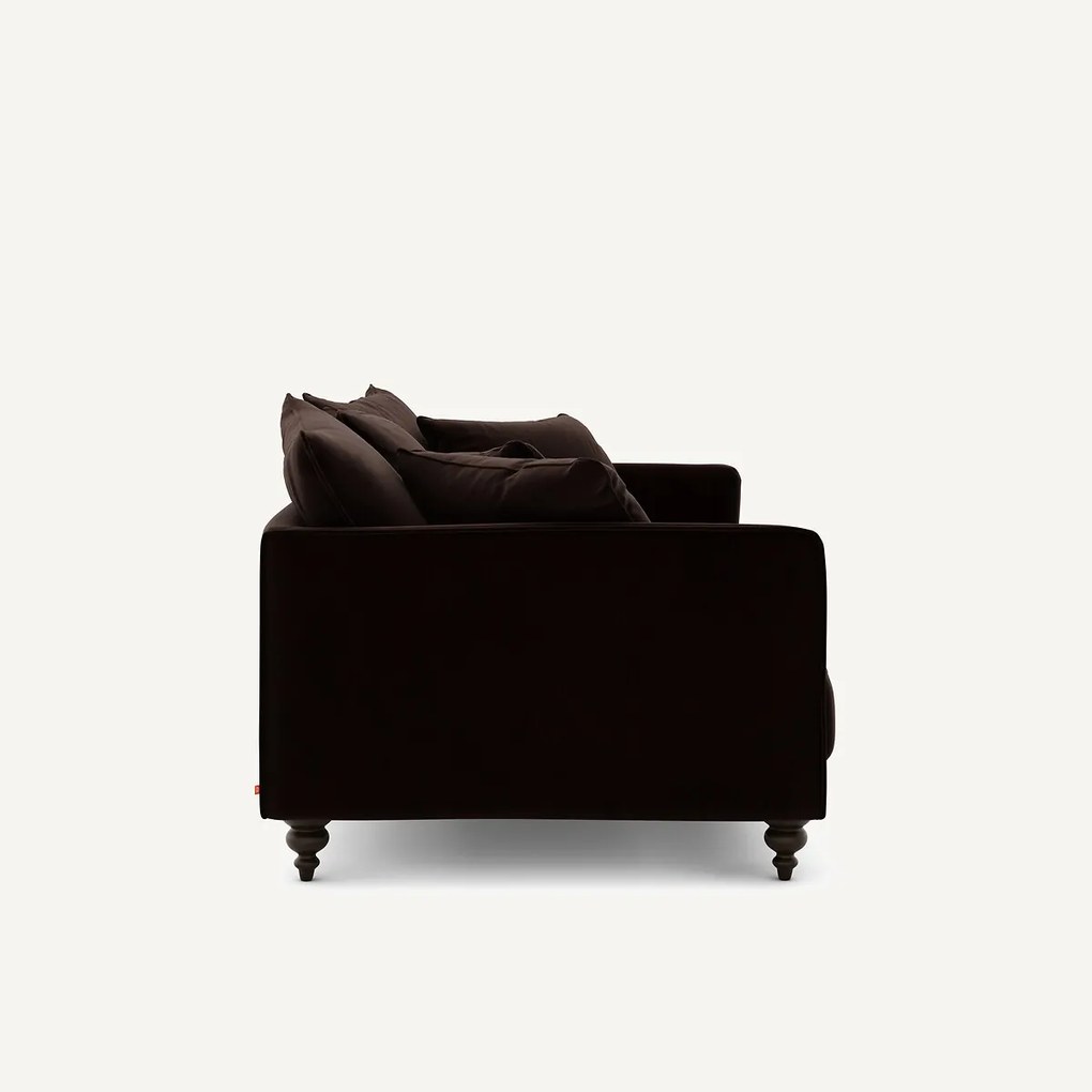 3-zits compacte fluwelen zetel, Lazare