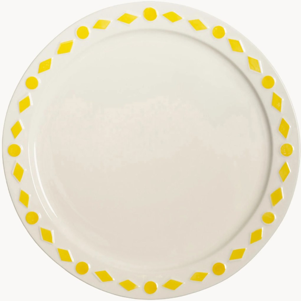Handgemaakte dinerborden Folk, 2 stuks