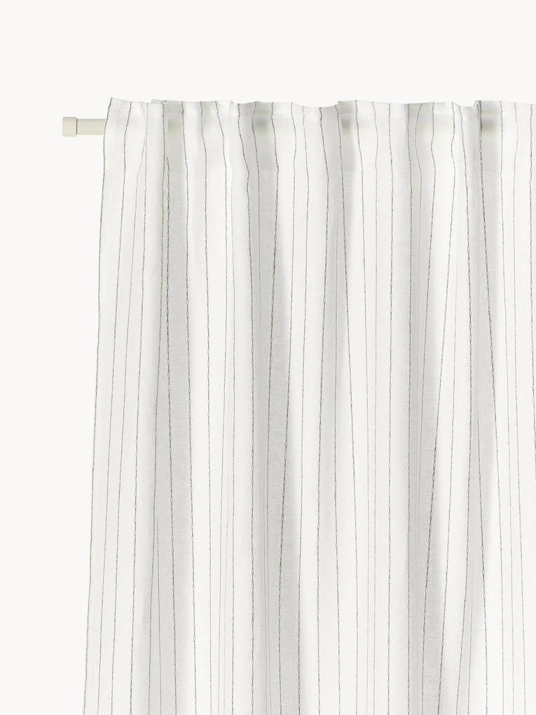 Transparante multi-band gordijnen Birch, 2-delig, B 130 cm