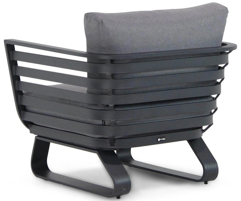 Tuinstoel Aluminium Grijs-antraciet Santika Sovita  - Quick Dry Foam