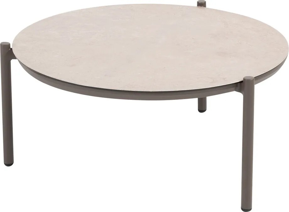 4 Seasons Vic loungetafel Ø73xH35 cm terre - ceramic print