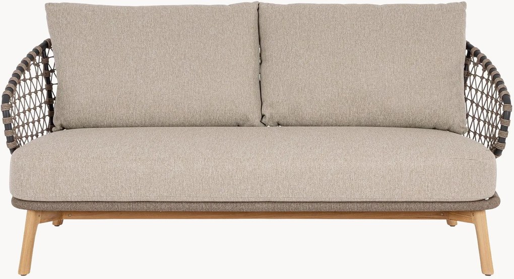 Tuin loungebank Eularia (3-zits) van teakhout