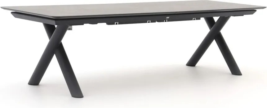 Tuin eettafel Bellagio  | Rechthoekig  | Tuintafel Sintered stone | 400x100cm | 10 personen | Uitschuifbaar | Kees Smit Tuinmeubelen