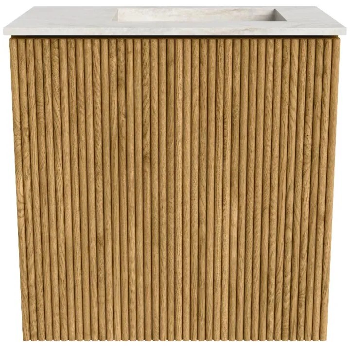 Mondiaz Joya DLux 40cm toiletmeubel oak met wastafel faye rechts 1 kraangat ostra