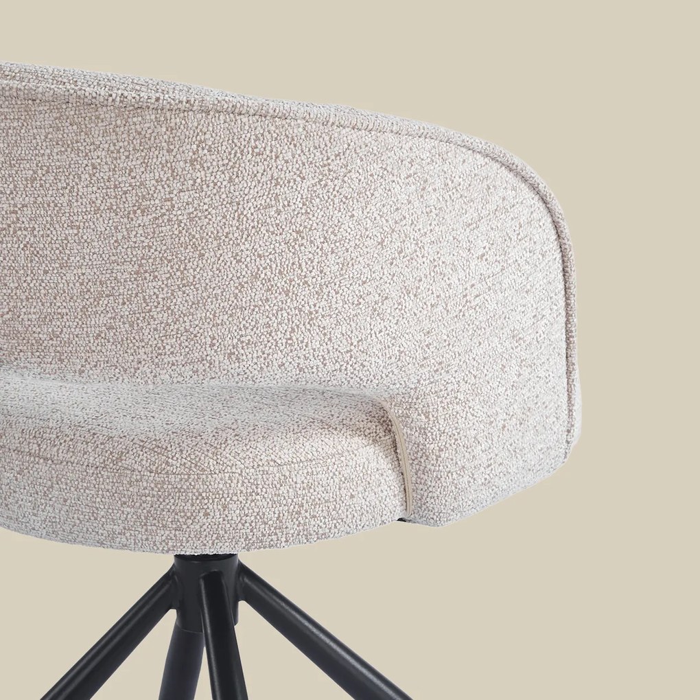 Eetkamerstoel Met Open Rugdetail Beige