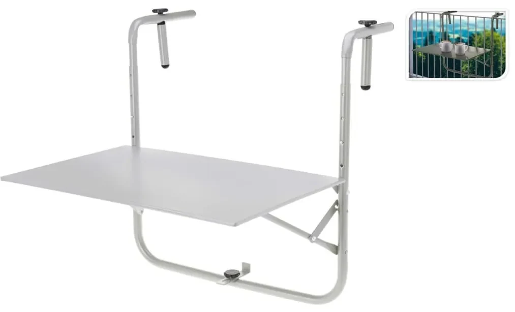 ProGarden Balkontafel matgrijs
