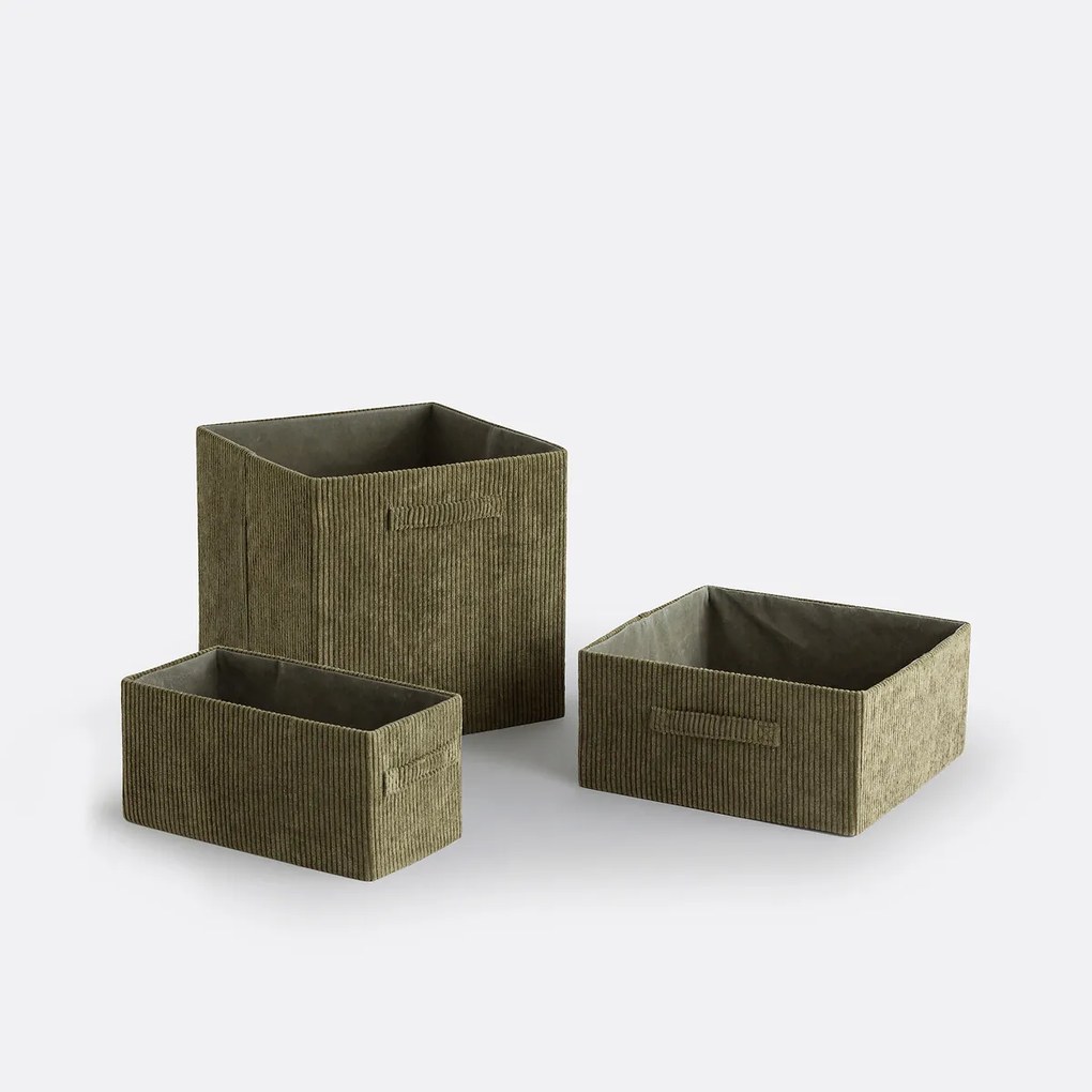 Opplooibare mand, geribd fluweel, Veloudo