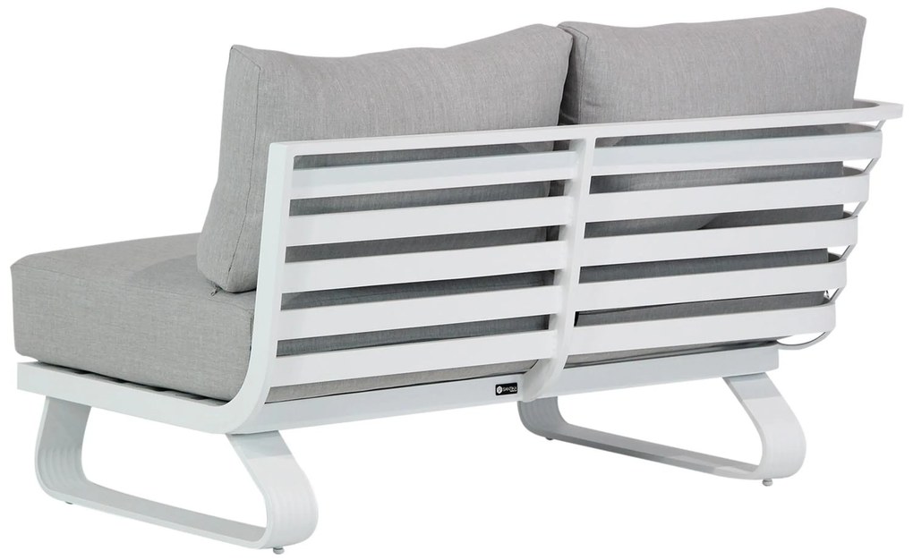 Hoek loungeset 3 personen Aluminium Wit Santika Furniture Santika Sovita