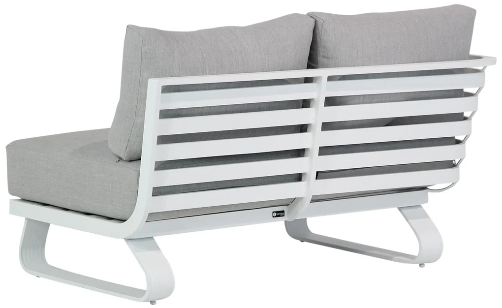 Hoek loungeset 6 personen Aluminium Wit Santika Furniture Santika Sovita