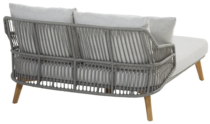 4 Seasons Outdoor Ancora 2-persoons daybed Teak Silver Grey * SALE *  Ligbed    antraciet weerbestendig