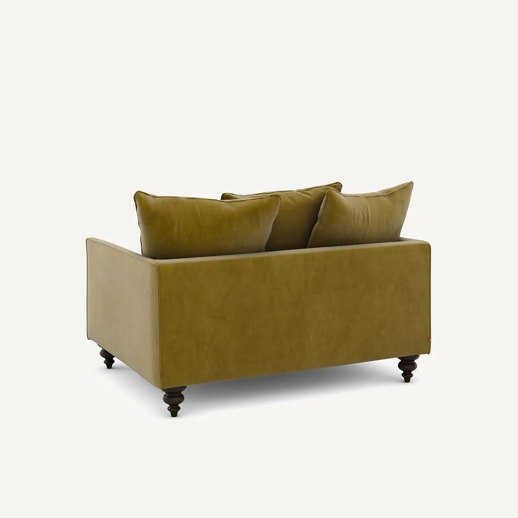 2-zits compact fluwelen zetel, Lazare