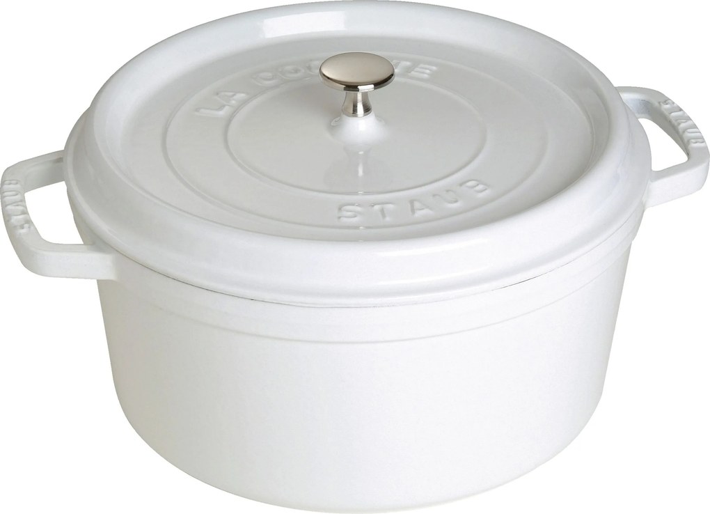Staub La Cocotte Cocotte 28 cm / 6,75 l, Rond, Puur wit - La Cocotte - Staub