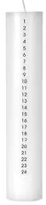 Kerst decoraties Wit Broste Copenhagen  BOUGIE CALENDRIER POLISHED