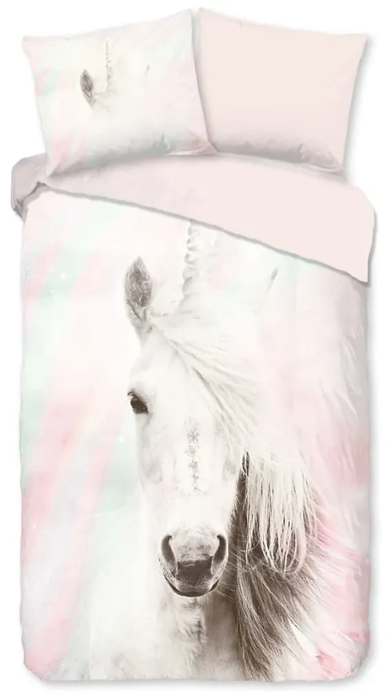 Good Morning Kinderdekbedovertrek FLUFFY 140x200/220 cm roze