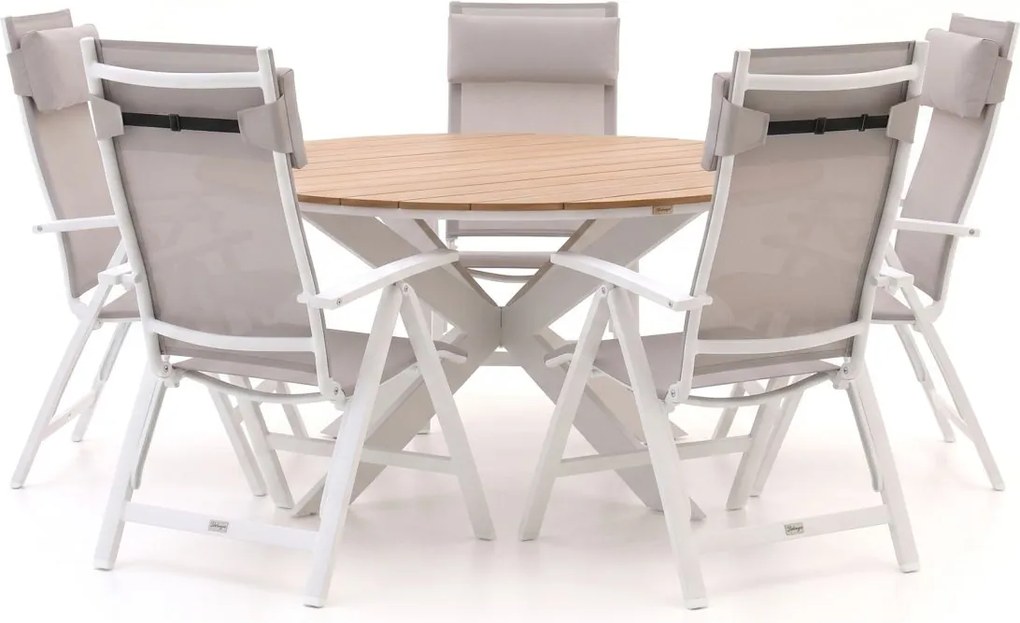 Diningset Bellagio  | 5 personen | Tuinset polywood | 6-delig | Kees Smit Tuinmeubelen