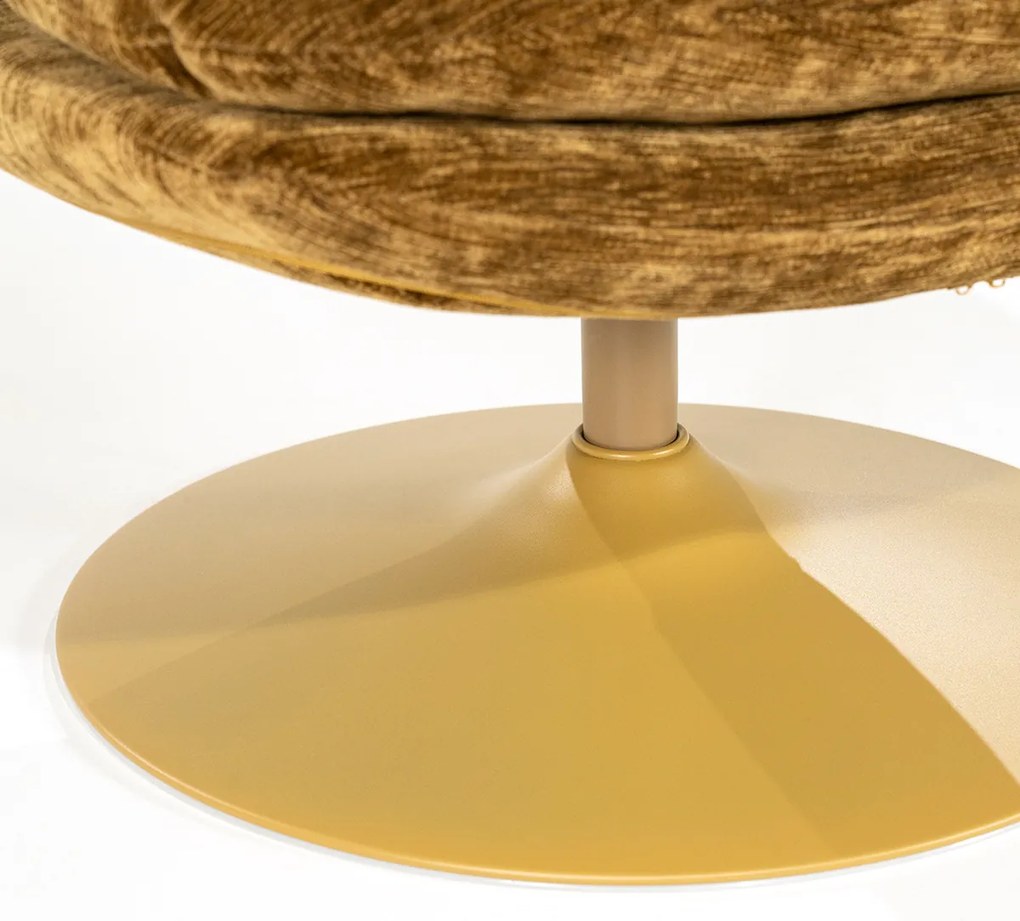 Draaibaar Fauteuil Mosterd