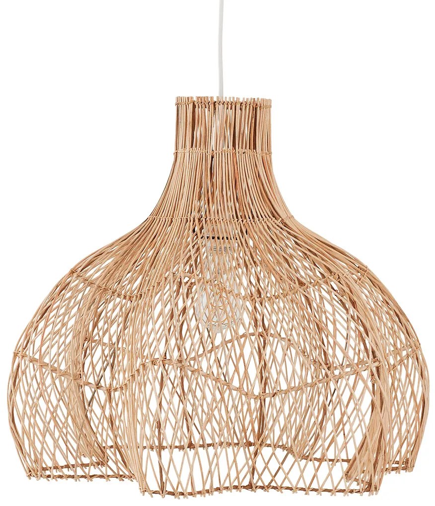 Hanglamp in gevlochten rotan, Rotanga