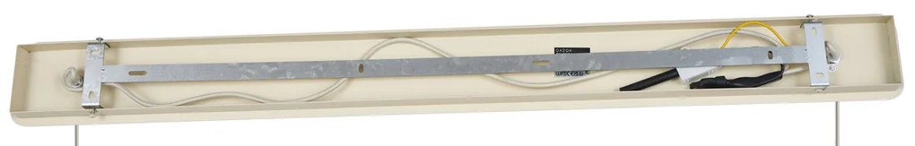 Japandi hanglamp beige met stoffen kap 2-lichts - Bida