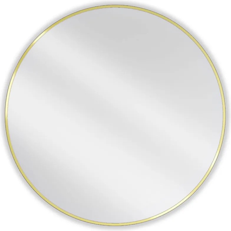 Mexen Loft ronde badkamer spiegel 90 cm, gouden frame - 9850-090-090-000-50
