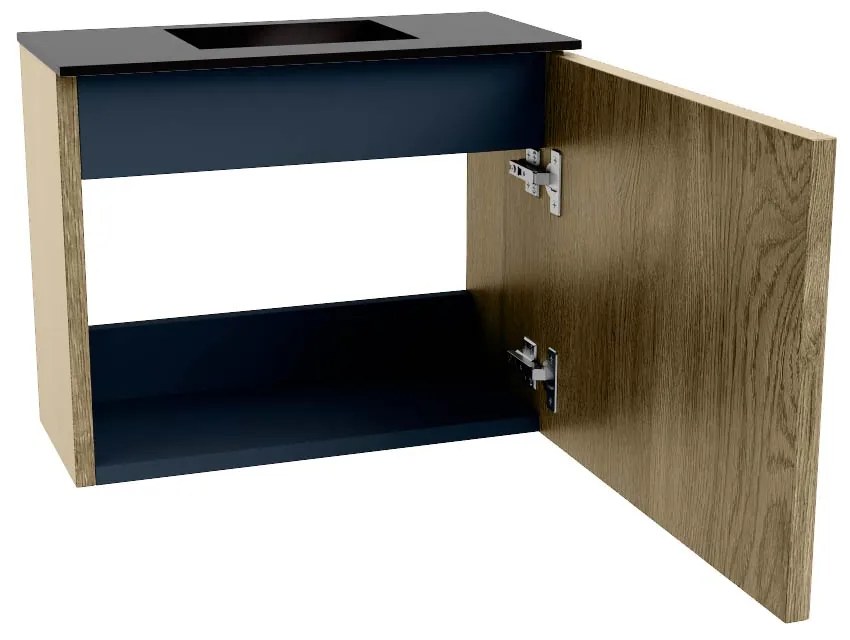 Mondiaz Joya 50cm toiletmeubel dusk met wastafel faye midden zonder kraangat urban