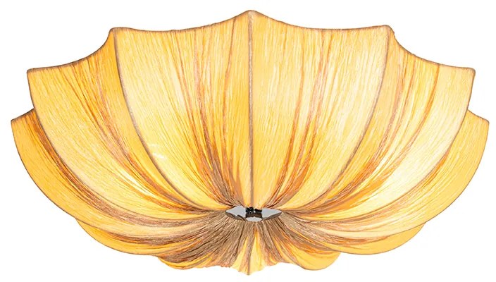 Japandi plafondlamp beige 52cm 3-lichts - Plu