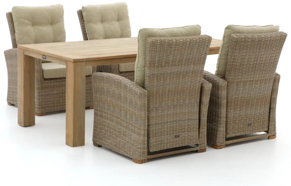 Diningset Intenso  | 4 personen | Tuinset wicker (vlechtwerk) | 5-delig | Kees Smit Tuinmeubelen