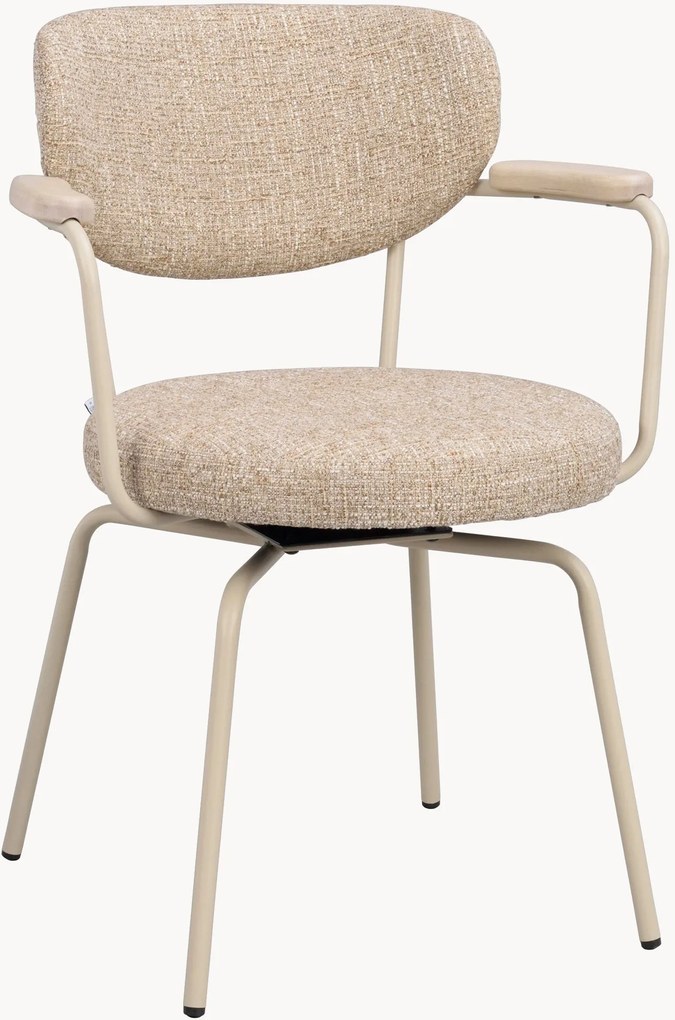 Gestoffeerde draaistoelen Merrick, 2-delig