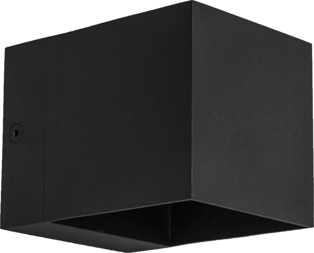 Moderne wandlamp zwart met lichteffect - Transfer