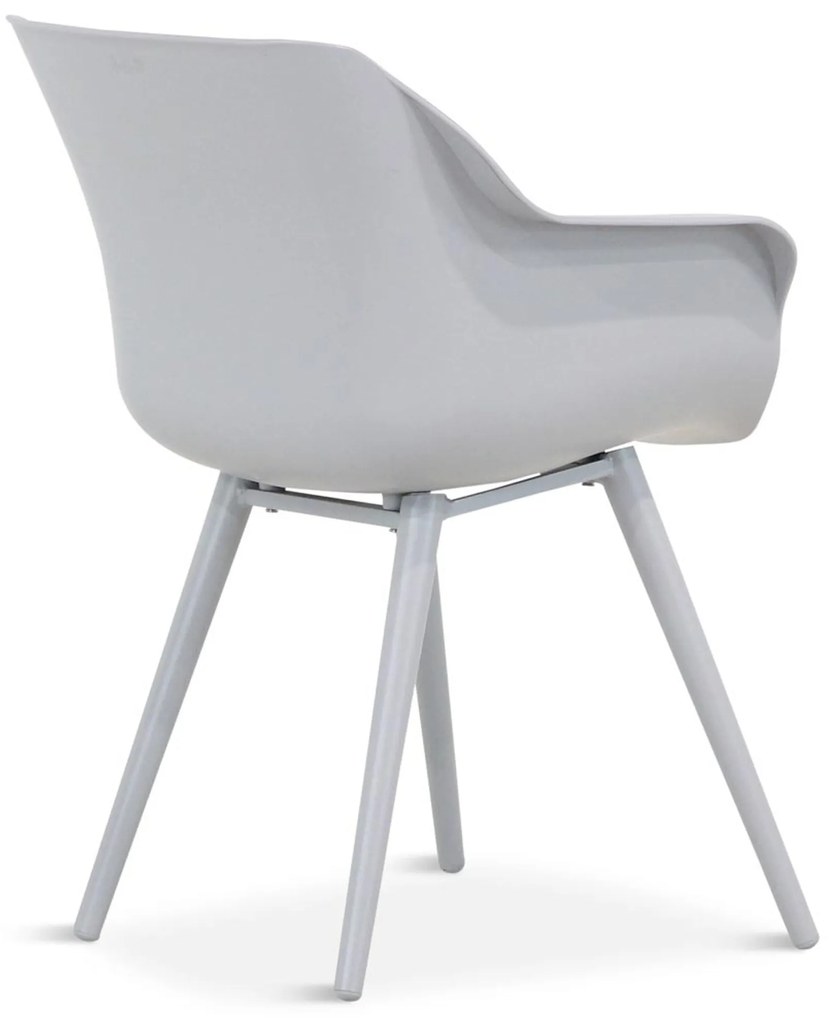 Tuinset 6 personen 240 cm Kunststof Grijs Hartman Sophie