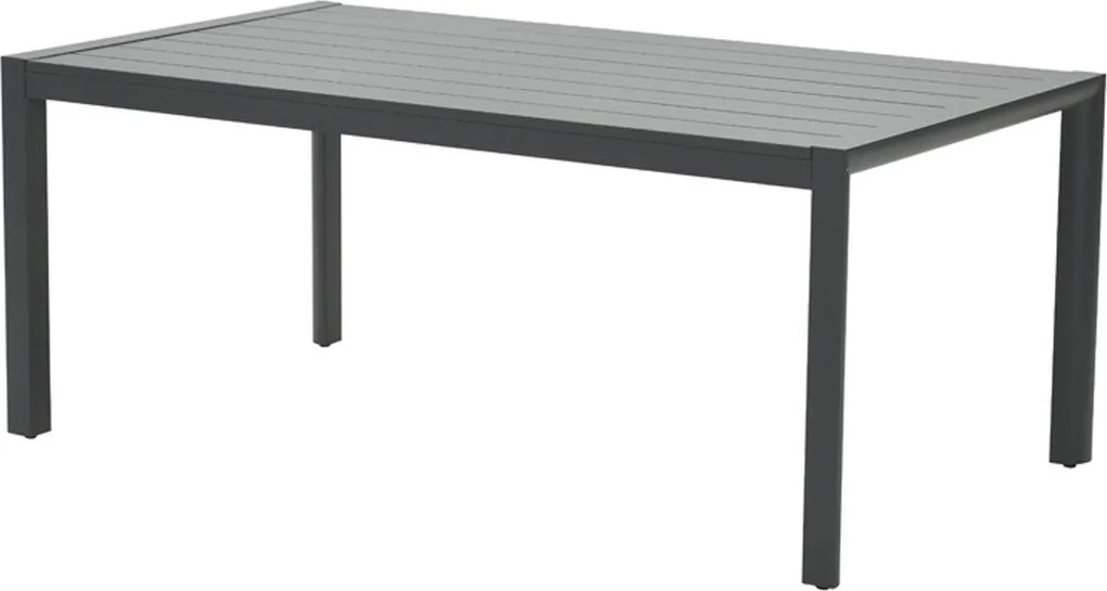 Garden Impressions Amarillo tuinset 5-delig donker grijs - Adana tuintafel 180x100 cm