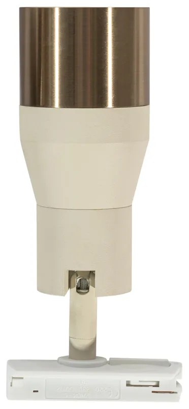 Moderne spot beige met goud voor railsysteem 1-fase GU10 50mm - Iconic Kohua