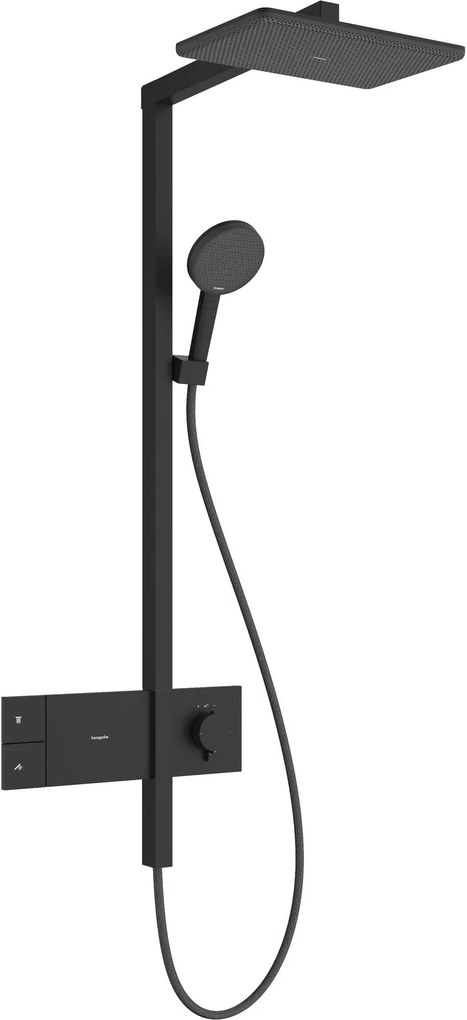 Hansgrohe Raindance Alive Q regendoucheset 21x24cm mat zwart