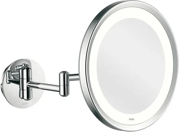 Aliseo LED Lunatec make-up spiegel 24cm messing/staal chroom 020601